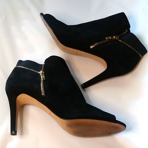 Marc Fisher Serenity Peep Toe Suede Booties